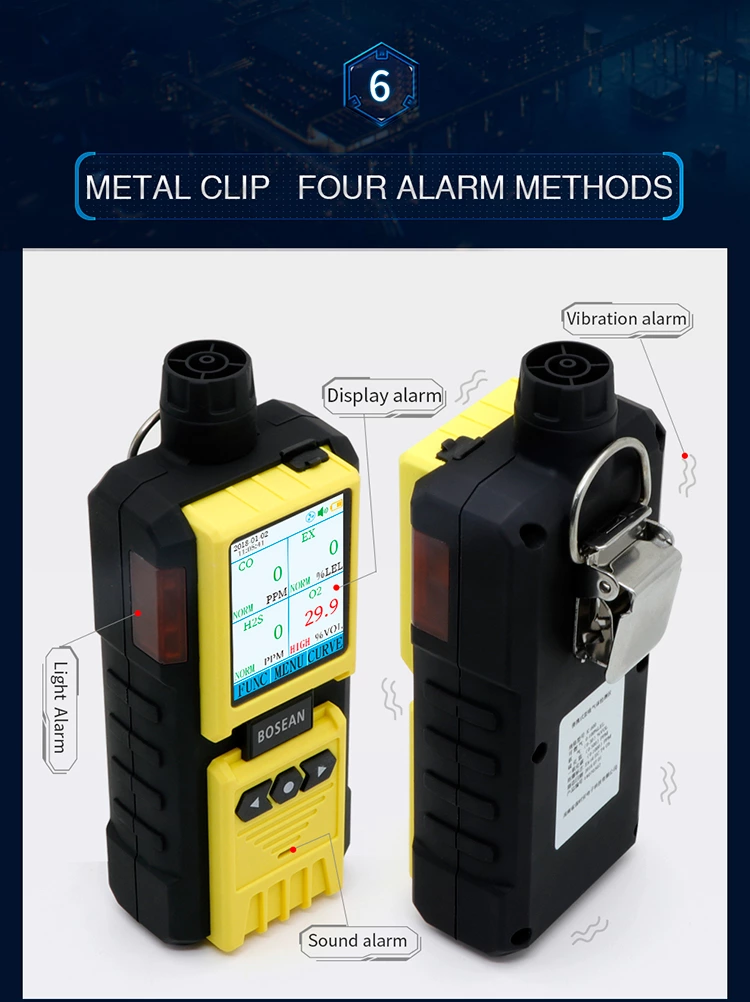 K-600 Multi-gas Detector with pump for CO, H2S, O2 and LEL