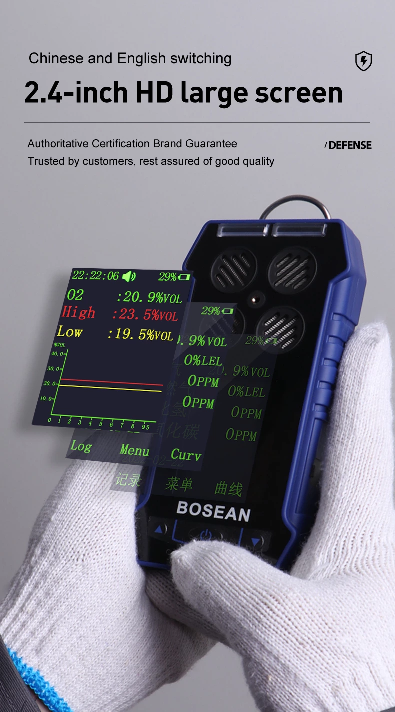 BH-4S Portable Multi-gas Detector
