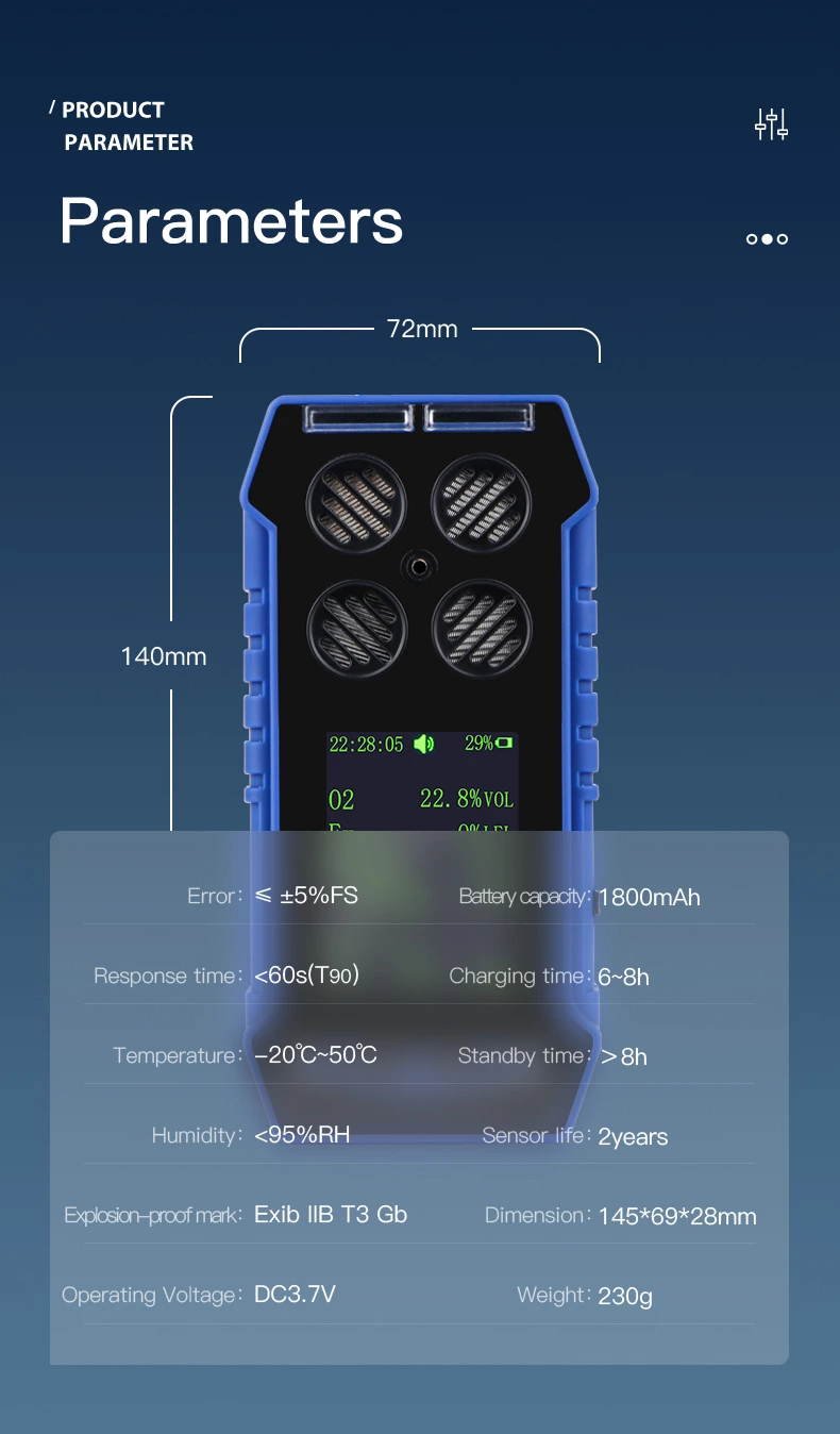 BH-4S Portable Multi-gas Detector